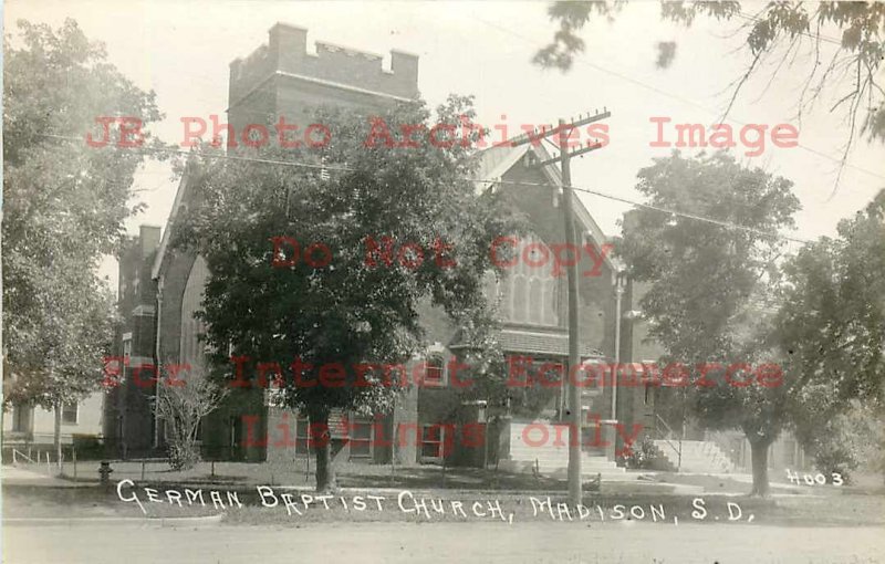 SD, Madison, South Dakota, RPPC, German Baptist Church, Photo No 4003