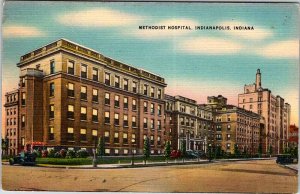 Postcard HOSPITAL SCENE Indianapolis Indiana IN AM5163