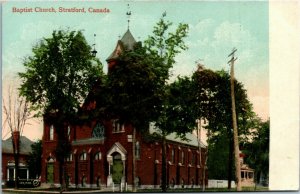 Postcard ON Stratford Baptist Church Publ. Valentine & Sons 1910 K60
