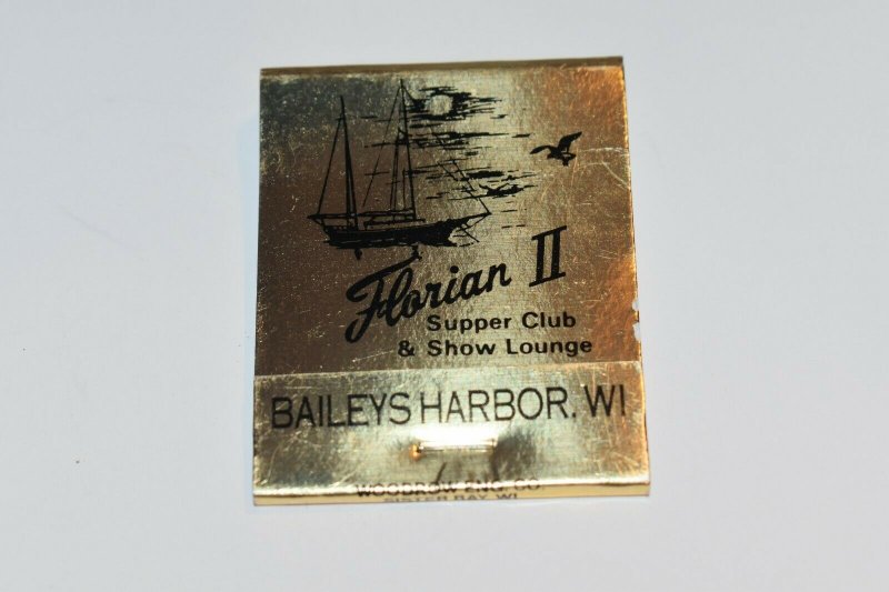 Florian II Bailey's Harbor Wisconsin 20 Strike Gold Matchbook