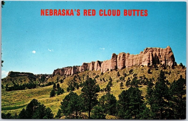 Red Cloud Nebraska NE, Buttes, Fort Robinson State Park, Vintage Postcard