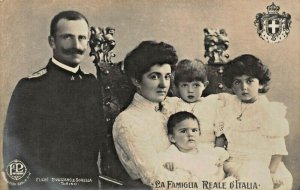 FAMIGLIA REALE D'ITALIA-VITTORIO EMANUELLE II & ELENA-CHILDREN-PHOTO POSTCARD