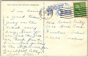 Myrtle Beach South Carolina SC, 1939 Ocean-Forest Country Club, Vintage Postcard