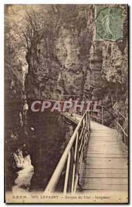 Old Postcard Lovagny Gorges du Fier Interior