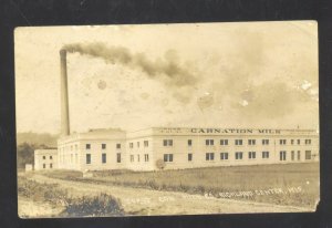 RPPC RICHLAND CENTER WISCONSIN CARNATION MILK FACTORY REAL PHOTO POSTCARD