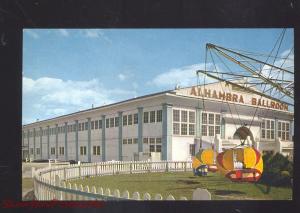 RIVERSIDE RHODE ISLAND ALHAMBRA BALLROOM DANCING AMUSEMENT PARK POSTCARD