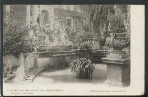 Gloucestershire Postcard - The Promenade Fountain, Cheltenham  T4645