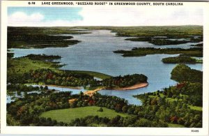 Postcard WATER SCENE Greenwood County South Carolina SC AM1465