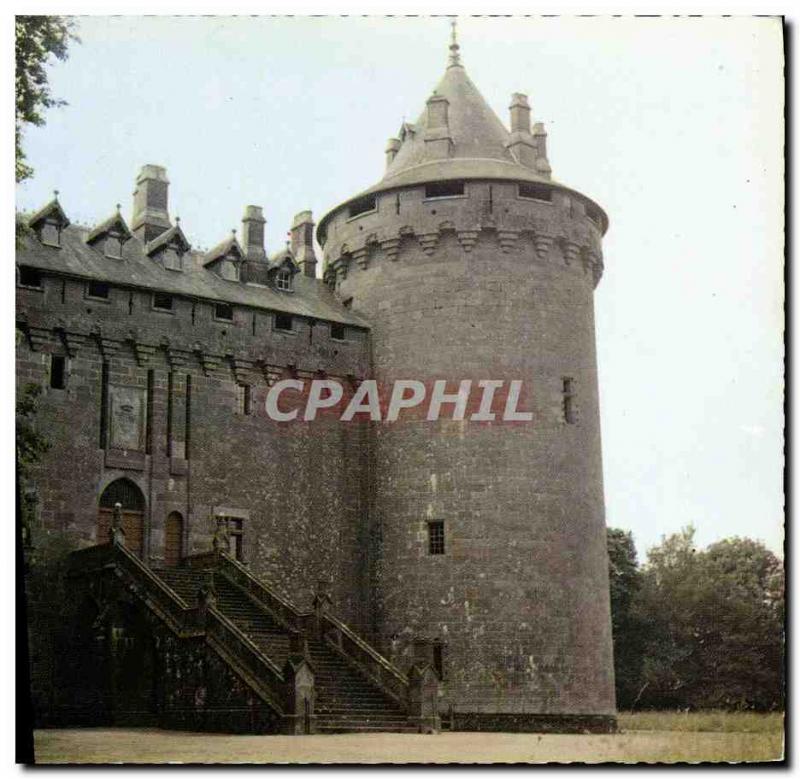 Postcard Modern Brittany Combourg Chateau Feodal Seen From Front Entrance Pri...