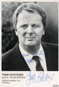 Tom Cotcher as DC Alan Woods The Bill ITV Hand Signed Cast Card
