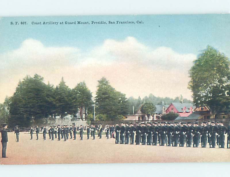 Divided-back MILITARY SCENE San Francisco California CA AF8725