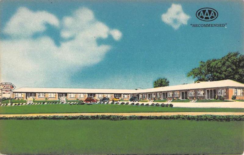 Chillicothe Missouri Shamrock Motel Street View Antique Postcard K53206