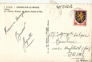 BF27648 vienne sur le rhone isere le cloitre roman france  front/back image