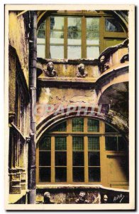 Old Postcard Villefranche De Rouergue Interior Renaissance