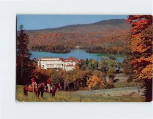 Postcard Gray Rocks Inn, from Sugar Peak, St. Jovite, Mont-Tremblant, Canada