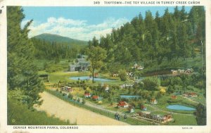 Turkey Creek Canon, Denver, Colorado Tinytown Toy Village White Border Postcard