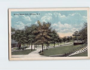 Postcard Hudson Square Park, Hoboken, New Jersey