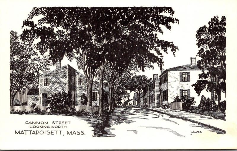 Massachusetts Mattapoisett Cannon Street Looking North