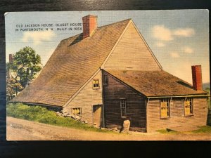 Vintage Postcard 1941 Old Jackson House Built 1664 Oldest in Portsmouth N.H.