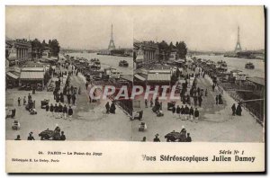 Old Postcard Paris Eiffel Toue The Point Du Jour