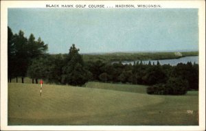 Madison WI Wisconsin Black Hawk Golf Course Postcard