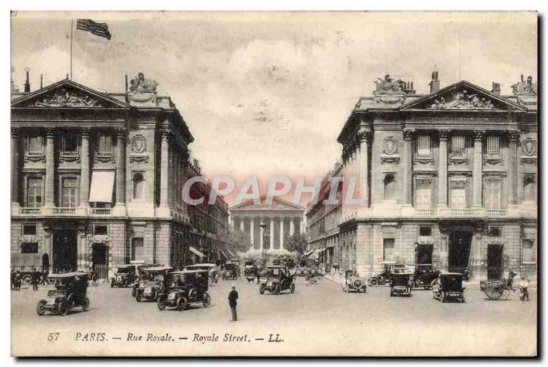 Old Postcard Paris Rue Royale