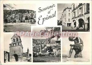 Modern Postcard Epinal General view of the Moselle Vannes Arcades Place des V...