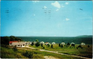 1959 Wonder View Cottages Belfast Maine Penobscot Bay Marriner Chrome Postcard  
