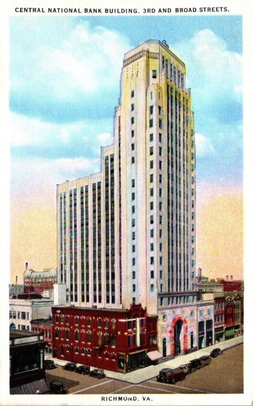 Virginia Richmond Central National Bank Building 3rd and Broad Streets