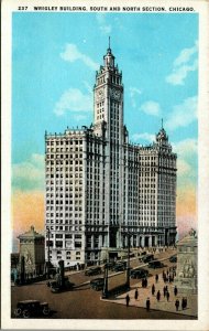 USA Wrigley Building South And North Section Chicago Illinois Postcard 03.57