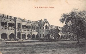 India The PWD Office Lahore vintage postcard