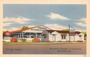J53/ Glennville Georgia Postcard c1940s Linen Chamber of Commerce  41