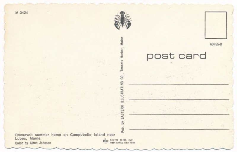 Roosevelt Summer Home on Campobello Island near Lubec, Maine