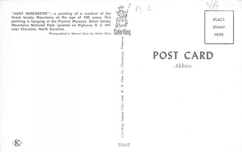 Aunt Winchester Cherokee, North Carolina NC