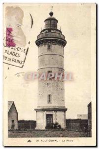 Old Postcard Lighthouse Ault Onival