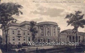 Physics Laboratory & Convocation Hall Toronto Canada 1914 Missing Stamp 