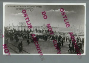 San Francisco CALIFORNIA RPPC 1915 P.P.I.E. Exposition STEAMBOATS Yacht Harbor 1