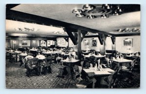 Au Lutin qui bouffe restaurant interior MONTREAL Canada 1956 Postcard