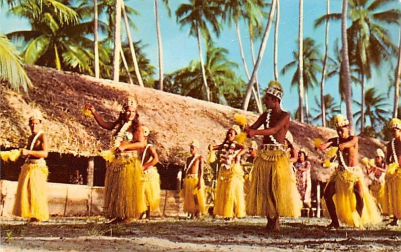 Tamure Dancers Bora Bora Tahiti Unused 