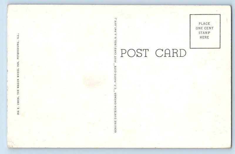 1940 New Salem Illinois Vintage Postcard Berry-Lincoln Store State Park Unposted