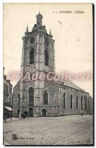 Postcard Old Church Avesnes