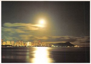 Lot379 usa moonrise over dianmond head hawaii honolulu