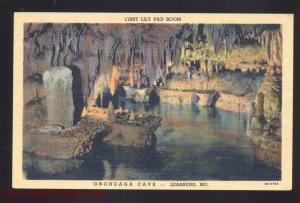 LEASBURG MISSOURI ROUTE 66 ONONDAGA CAVE INTERIOR LILY PAD ROOM POSTCARD