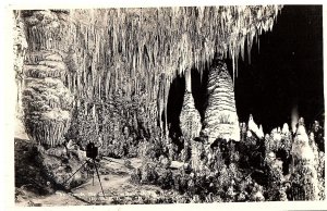 1930s CARLSBAD NEW MEXICO CAVERN DAVIS-LECK STUDIO PHOTO RPPC POSTCARD