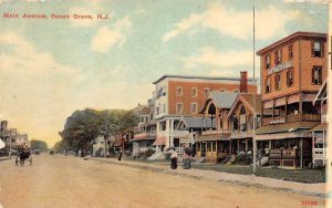 Ocean Grove New Jersey Scene on Main Avenue antique pc DD7391