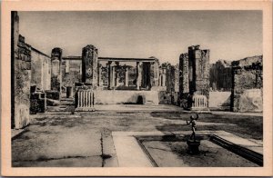 Italy Pompei, Pompeii Casa del Fauno Danzante House of the Faun Postcard C137