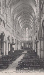 Chartres Saint Pierre Eglise L'Eglise Church Interior French Antique Postcard