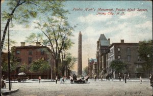 Jersey City New Jersey NJ Paulus Hook Square c1910 Vintage Postcard