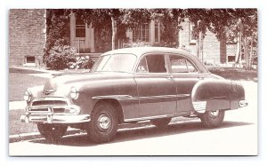 Postcard 1951 CHEVROLET Styleline Deluxe 4-Door Sedan Dealer Advertising Card