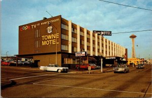 America West Towne Motor Hotel, Seattle WA Vintage Postcard U66